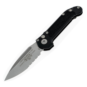 Нож Microtech LUDT Gen III S/E Combo, чёрный алюминий, 1135-11