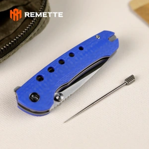 Нож Remette Bee, 14C28N, CNC G10 Blue Handle, RT-Bee-B