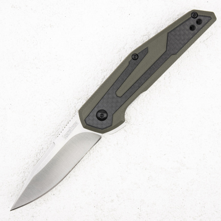 Нож Kershaw Fraxion, Satin, G10/Carbon Olive