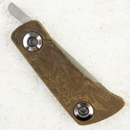 Нож Brutalica Namakubi, AUS 8, Brass Нож Brutalica Namakubi, AUS 8, Brass