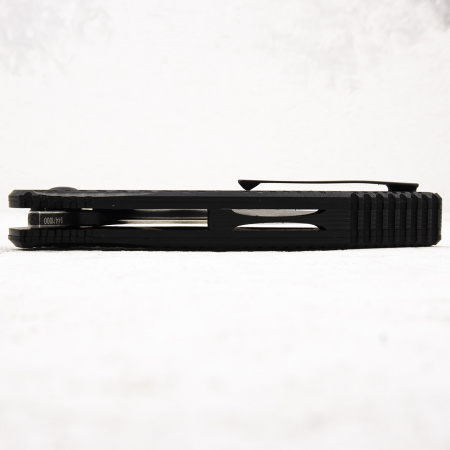 Нож Brous Blades T4 Flipper, D2 Acid Stonewash, G10 Black