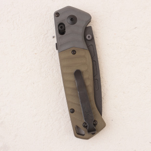 Нож Benchmade PSK, MagnaCut, Gray/OD Green G10 Handle, 593BK