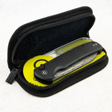 Нож CIVIVI Chevalier II Flipper & Button Lock, Damascus, Black Aluminum Handle, C20022B-DS1 Нож CIVIVI Chevalier II Flipper & Button Lock, Damascus, Black Aluminum Handle, C20022B-DS1