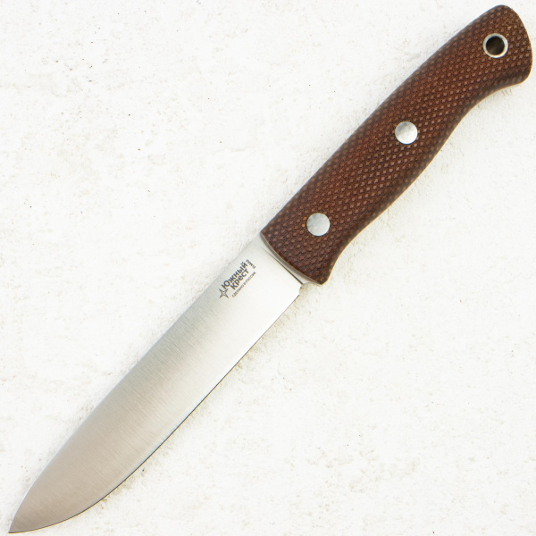 Нож Южный Крест Бушкрафт L, CPR, Convex, Micarta Coyote, Насечка, 234