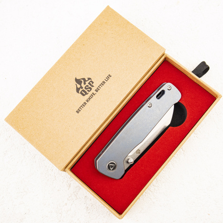 Нож QSP Penguin, 154CM, Titanium Blue - купить в интернет-магазине Blademan