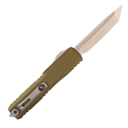 Нож Microtech Ultratech GEN IV, Stonewash, M390, Aluminum OD Green Handle, 11234-10 OD