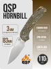 Нож QSP Hornbill, S35VN, Golden Carbon Fiber Нож QSP Hornbill, S35VN, Golden Carbon Fiber