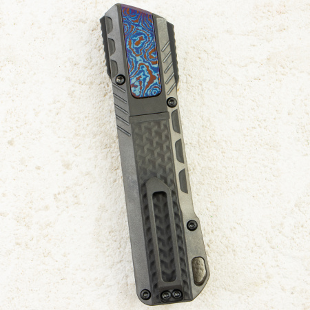 Нож Remette Sharp Leopard, M390, Titanium Black Handle with Timascus, ZL301D Нож Remette Sharp Leopard, M390, Titanium Black Handle with Timascus, ZL301D