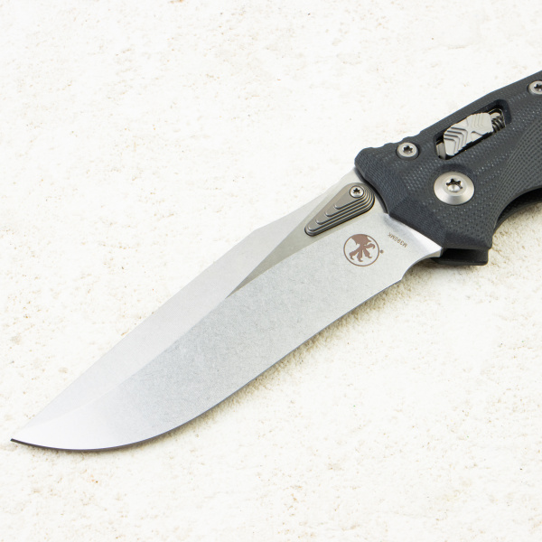 Нож Microtech Amphibian RAM-LOK, Stonewash, M390, G10 Frag Black, 137RL-10 Нож Microtech Amphibian RAM-LOK, Stonewash, M390, G10 Frag Black, 137RL-10