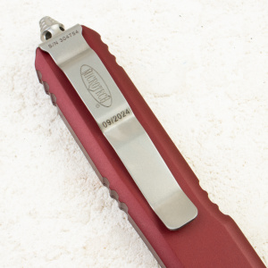Нож Microtech Ultratech, Stonewash, M390, Aluminum Merlot, 121-10 MR Нож Microtech Ultratech, Stonewash, M390, Aluminum Merlot, 121-10 MR