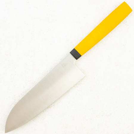 Нож сантоку OWL SA160 F, N690 Cryo, G10 Yellow