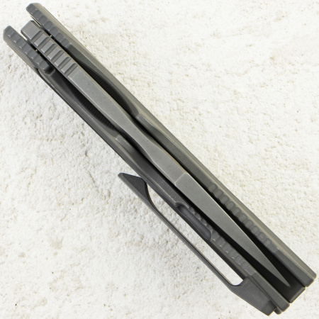 Нож WE Knife Coral, Gray Stonewashed, CPM 20CV, Titanium/Carbon Gray Handle, WE24044-2