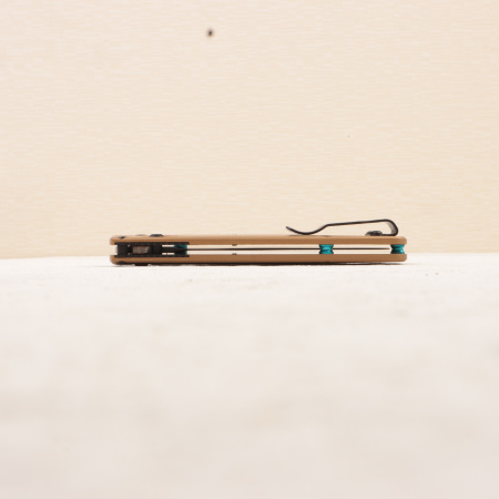 Нож Benchmade Bugout, M390, Burnt Brass Aluminum Handle, 535BK-07