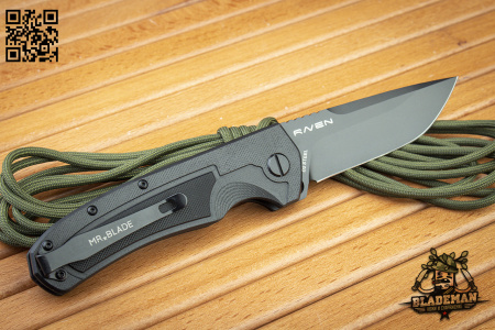 Нож Mr.Blade Raven, D2 Black, G10 Black Нож Mr.Blade Raven, D2 Black, G10 Black - купить в интернет-магазине Blademan