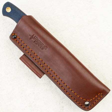 Нож Южный Крест Caribou L, VG-10, Micarta Blue, Насечка