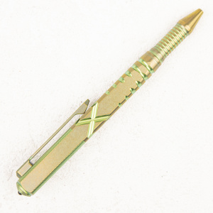 Тактическая ручка WE KNIFE TP-02B, 6AL4V Titanium Green Тактическая ручка WE KNIFE TP-02B, 6AL4V Titanium Green - купить в интернет-магазине Blademan