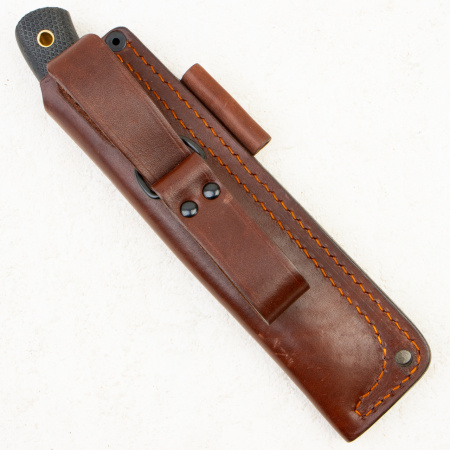 Нож Южный Крест Барибал, N690, Конвекс, Микарта Черная, Насечка - купить в интернет-магазине Blademan