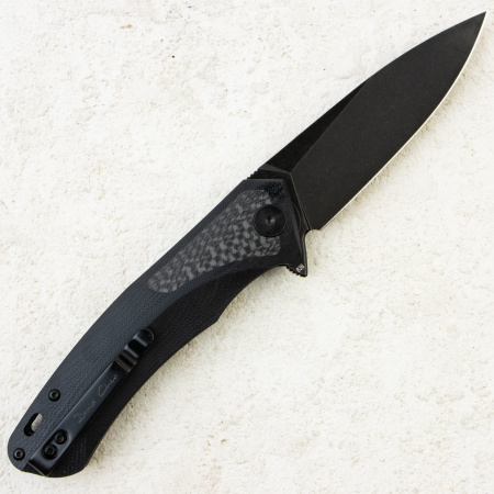 Нож Petrified Fish Pub, D2, Stonewashed, Carbon Fiber/G10 Black Handle, PF838CDW Нож Petrified Fish Pub, D2, Stonewashed, Carbon Fiber/G10 Black Handle, PF838CDW