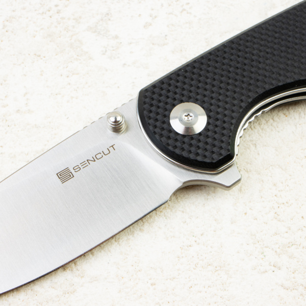 Нож SENCUT Praktisk, Satin, 9Cr18MoV, Coarse G10 Black Handle, S24019-1