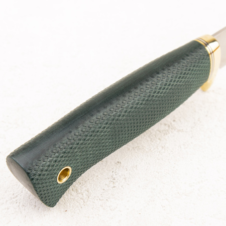 Нож Южный Крест Партнер L Эксперт, N690, Конвекс, Микарта Изумруд, Насечка - купить в интернет-магазине Blademan