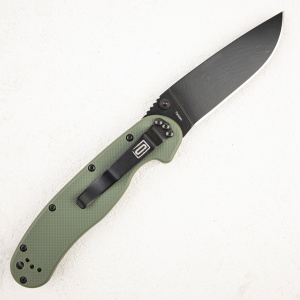 Нож Ontario Rat 1, AUS-8, Black, Olive Nylon, 8846OD - складной туристические ножи из стали Нож Ontario Rat 1, AUS-8, Black, Olive Nylon, 8846OD - складной туристические ножи из стали