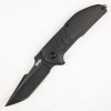 Нож Brous Blades Strife, D2 Acid Stonewash, Carbon Fiber Black