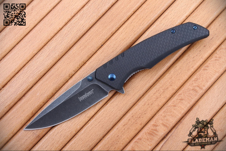 Нож Kershaw Halogen, Blackwash, Carbon - купить в интернет-магазине Blademan