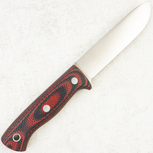 Нож Южный Крест - Кедр L, Elmax, Convex, Micarta Красно-Черная, Насечка, 236