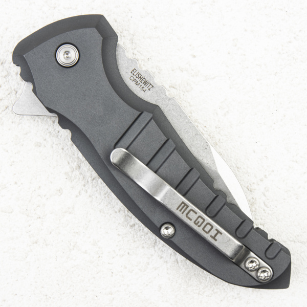 Нож Hogue X1 MicroFlip, CPM 154, Aluminum Gray