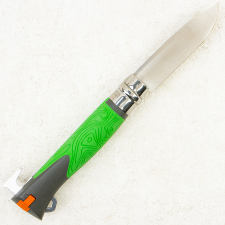 Нож Opinel №12 Explore, XC90, Plastic/Rubber Green, 1899