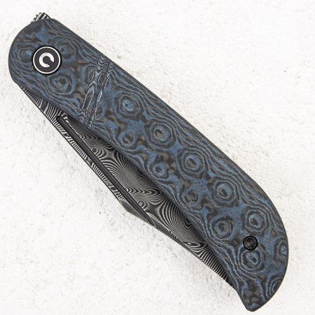 Нож CIVIVI Appalachian Drifter, Damascus, Rose Pattern Carbon/G10 Blue, C2015DS-2 Нож CIVIVI Appalachian Drifter, Damascus, Rose Pattern Carbon/G10 Blue, C2015DS-2