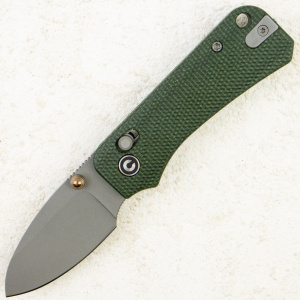 Нож CIVIVI Baby Banter 2, Gray Stonewashed Nitro-V, Micarta Green Handle, C23074-3 Нож CIVIVI Baby Banter 2, Gray Stonewashed Nitro-V, Micarta Green Handle, C23074-3