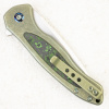 Нож WE Knife Button Lock Kitefin, CPM 20CV, Carbon Fiber / Green Titanium Handle - купить в интернет-магазине Blademan