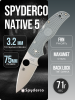 Нож Spyderco Native 5, Maxamet, FRN Gray, C41PGY5 Нож Spyderco Native 5, Maxamet, FRN Gray, C41PGY5