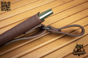 Нож Южный Крест Термит, D2, Конвекс, Микарта Желто-зеленая, Насечка Нож Южный Крест Термит, D2, Конвекс, Микарта Желто-зеленая, Насечка - купить в интернет-магазине Blademan