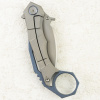 Нож WE Knife Tayra, Stonewashed, M390, Titanium Gray/Blue Handle, WE24069-2 Нож WE Knife Tayra, Stonewashed, M390, Titanium Gray/Blue Handle, WE24069-2