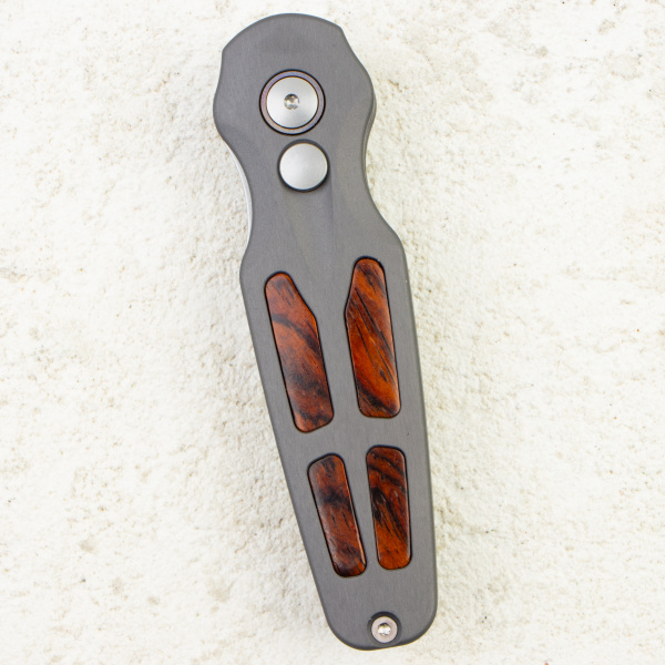 Нож Hogue Ballista II Auto, MagnaCut, Cocobolo/Aluminum Gray, 64233