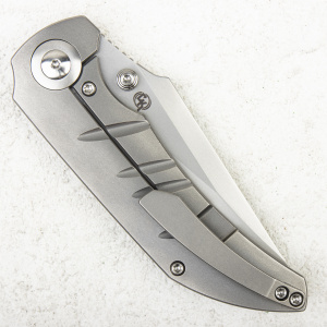 Нож WE Knife Riff-Raff, CPM 20CV, Titanium Bead Blasted - складной туристические ножи из стали Нож WE Knife Riff-Raff, CPM 20CV, Titanium Bead Blasted - складной туристические ножи из стали