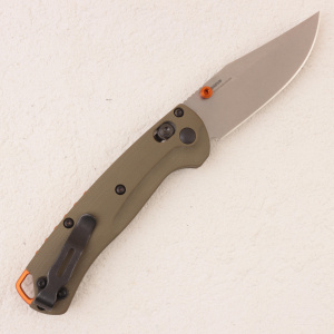 Нож Benchmade Mini Taggedout, S45VN, OD Green G10 Handle, 15534