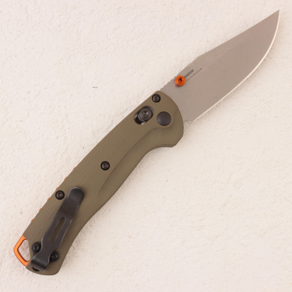Нож Benchmade Mini Taggedout, S45VN, OD Green G10 Handle, 15534