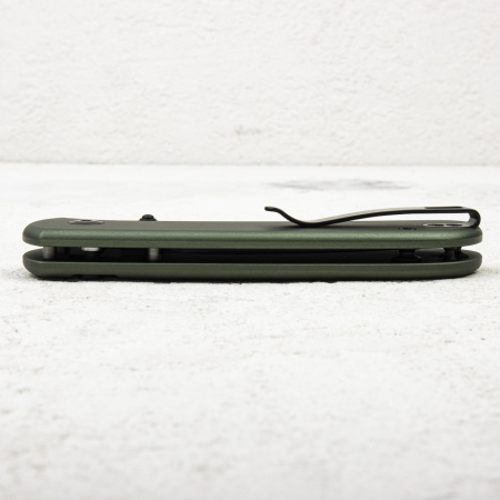 Нож CIVIVI Qubit Button Lock, Damascus, Aluminum Green, C22030E-DS1 Нож CIVIVI Qubit Button Lock, Damascus, Aluminum Green, C22030E-DS1