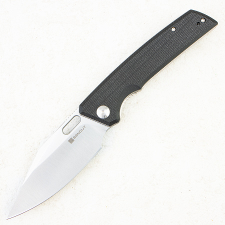 Нож SENCUT GlideStrike Thumb Hole Knife Black Canvas Micarta, S23018-4 Нож SENCUT GlideStrike Thumb Hole Knife Black Canvas Micarta, S23018-4