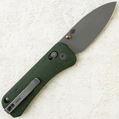 Нож WE Knife Banter 2, Gray Stonewashed, CPM S35VN, Micarta Green Handle, WE23075-3 Нож WE Knife Banter 2, Gray Stonewashed, CPM S35VN, Micarta Green Handle, WE23075-3