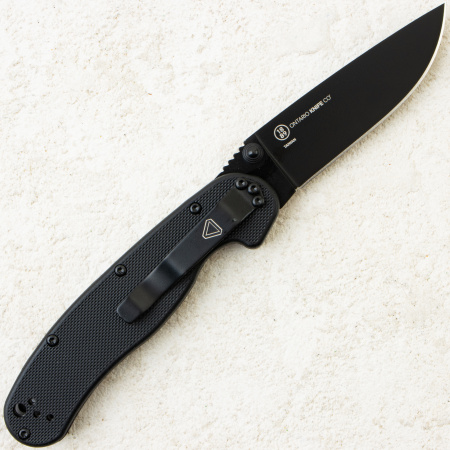 Нож Ontario RAT-2, Black D2, Nylon Black Handle, 8830