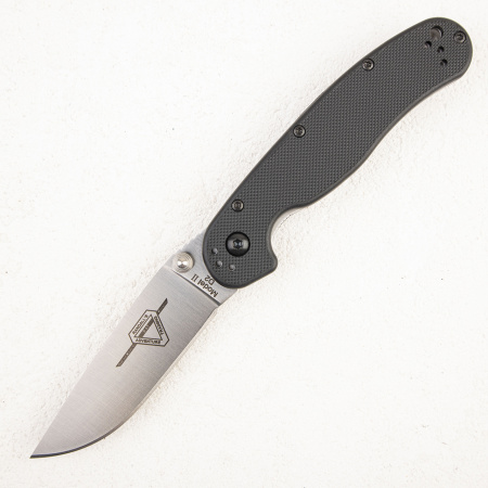 Нож Ontario RAT-2, D2, Satin, Black Nylon, 8828