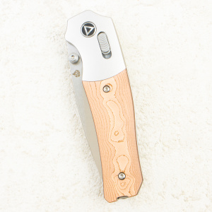 Нож QSP Vault, Stonewash-Satin 14C28N, Silver Aluminium Bolster/Micarta, QS157-D1