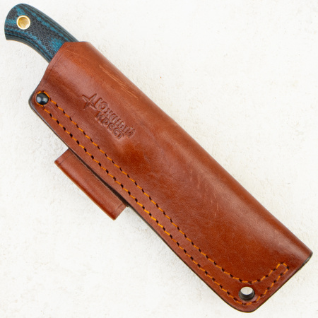 Нож Южный Крест Шершень, VG10, Конвекс, Микарта Черно-Синяя, Насечка