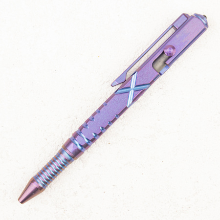 Тактическая ручка WE KNIFE TP-02A, 6AL4V Titanium Purple - купить в интернет-магазине Blademan