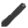 Нож Microtech Ultratech ZBP Gen III Tanto, Apocalyptic, M390, Aluminum Black, 1123-10 AP — рукоять — крупный план