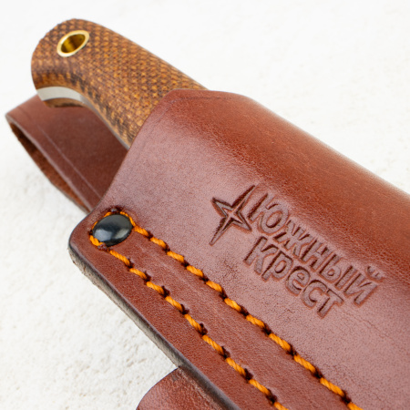 Нож Южный Крест Термит, VG10, Микарта Койот, Насечка